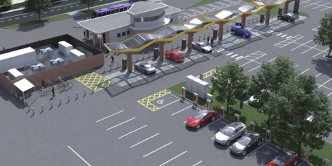 Oxford Superhub, un gran centro de recarga de VE con 38 cargadores rápidos y ultrarrápidos