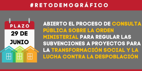 Consulta sobre la normativa para conceder ayudas a la transformación social y contra la despoblación