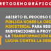 Consulta sobre la normativa para conceder ayudas a la transformación social y contra la despoblación
