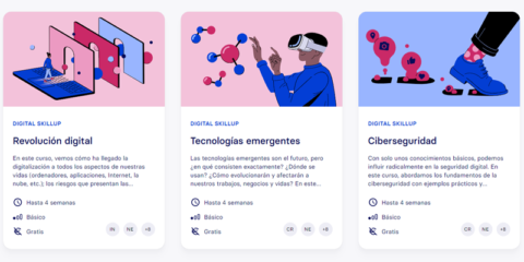 La iniciativa europea Digital SkillUp ofrece tres cursos online sobre tecnologías emergentes