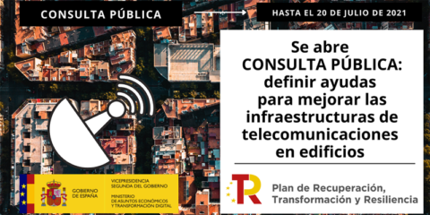 Consulta para definir las ayudas para mejorar las infraestructuras de telecomunicaciones en edificios