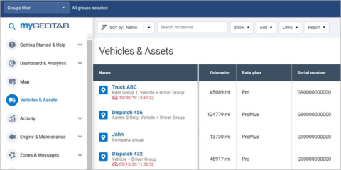 Nuevo diseño y experiencia optimizada de la interfaz de usuario de MyGeotab