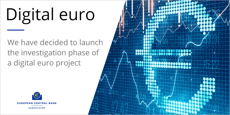El BCE anuncia el comienzo de la fase de investigación del proyecto de euro digital