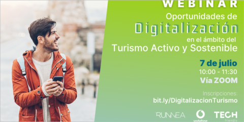Webinar sobre oportunidades de transformación digital del turismo activo y sostenible