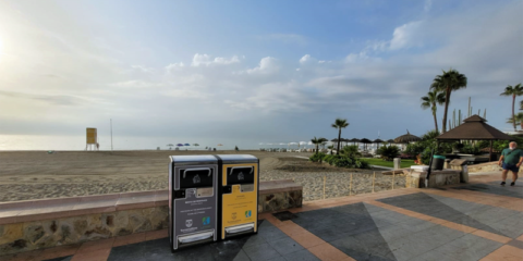Future Street instala 28 papeleras inteligentes en el paseo marítimo de Torremolinos