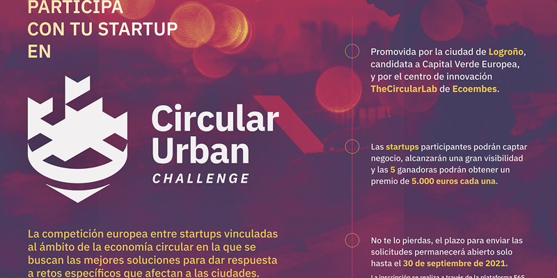 La competición Circular Urban Challenge busca start-ups innovadoras en economía circular aplicada a ciudades