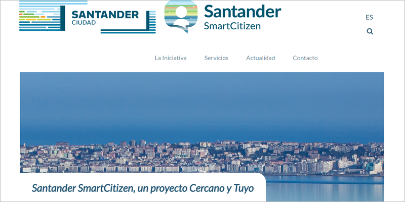 La nueva web del proyecto Santander Smart Citizen da a conocer las actuaciones de ciudad inteligente del municipio