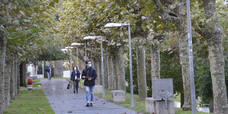 Piloto de iluminación LED inteligente para monitorizar variables ambientales en el campus de la UVigo en Ourense