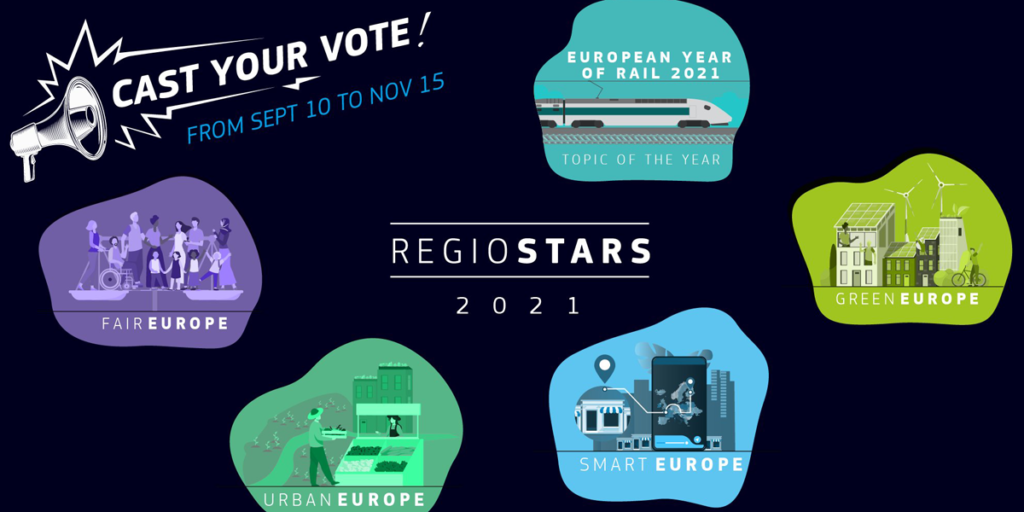 La Comisión Europea anuncia los 25 finalistas de los Premios RegioStars 2021 a las mejores políticas de cohesión