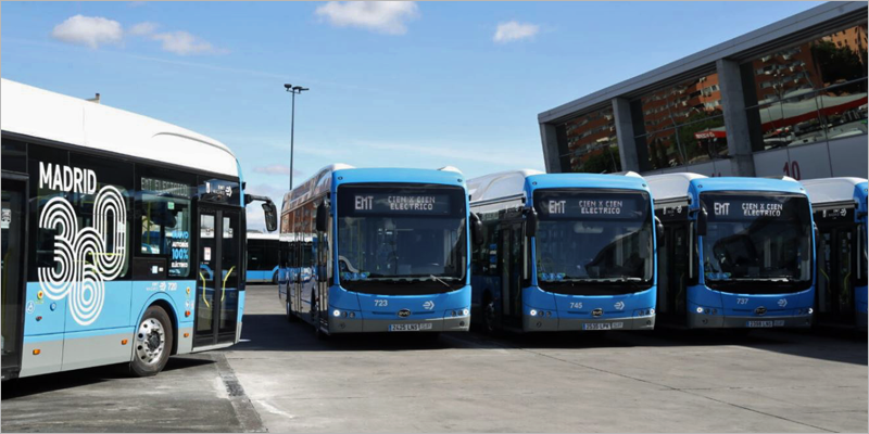 La línea 81 de la EMT de Madrid circula solamente con autobuses eléctricos
