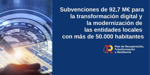 Convocatoria de ayudas para la digitalización y modernización de las entidades locales