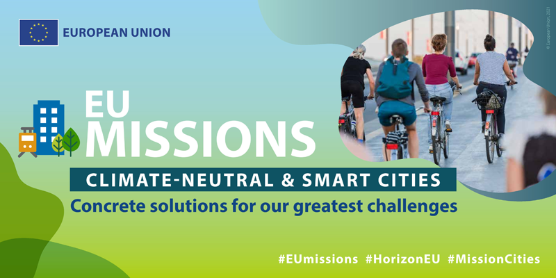 Convocatoria para participar en la misión europea de 100 ciudades inteligentes y climáticamente neutras 