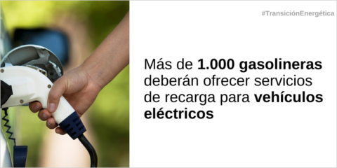 Abierta a consulta la orden que establece las gasolineras obligadas a instalar puntos de recarga de VE