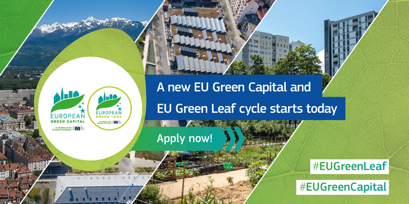 Abierto el plazo para participar en el concurso Capital Verde Europea y European Green Leaf 2024