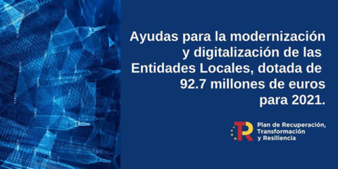 Ampliado el plazo de la convocatoria de ayudas para digitalizar y modernizar las entidades locales