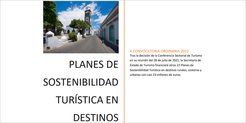 Un total de 22 destinos recibirán más de 59 millones para activar sus Planes de Sostenibilidad Turística