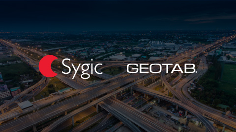 colaboración entre Geotab y Sygic