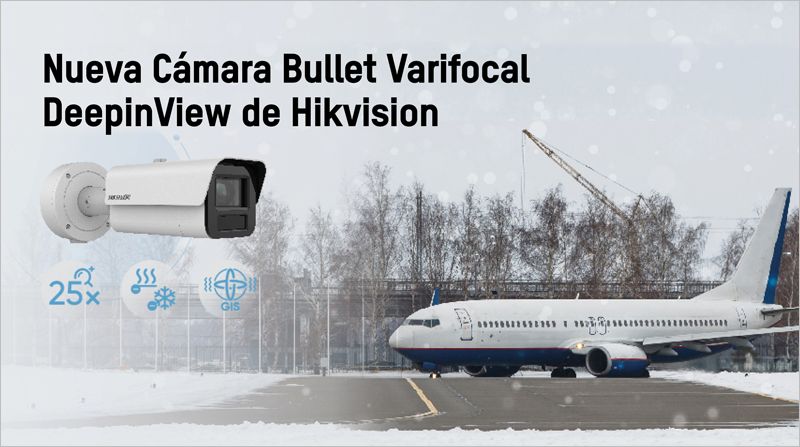 nueva cámara bullet varifocal con zoom óptico de 25x de Hikvision