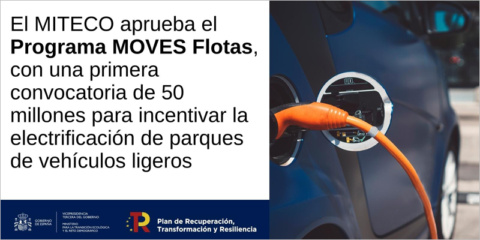 La primera convocatoria del programa Moves Flotas destinará 50 millones a fomentar la electrificación