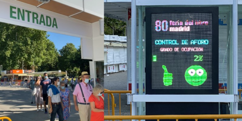 Las soluciones de control de aforo y conteo de personas de Dinycon evitan contagios de COVID-19