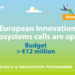 Nuevas convocatorias por valor de 12 millones para impulsar el Ecosistema Europeo de Innovación