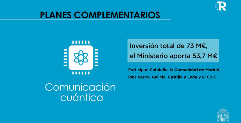 Presentación del Plan Complementario de Comunicación Cuántica