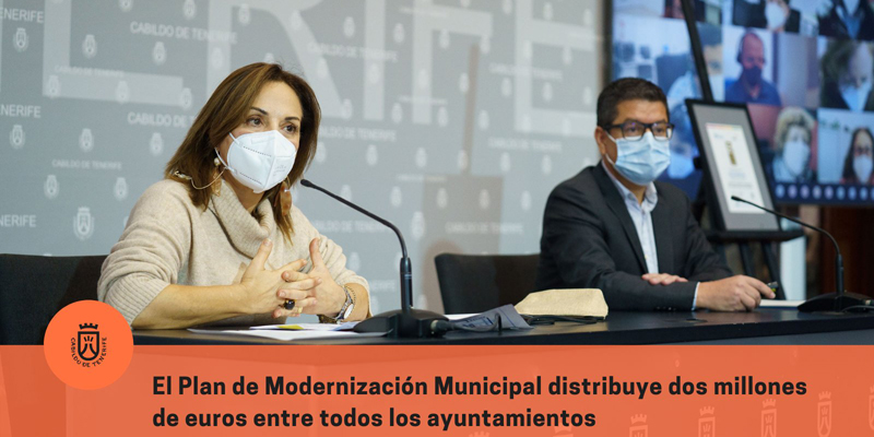 El Cabildo de Tenerife presenta el Plan de Modernización Municipal 2022