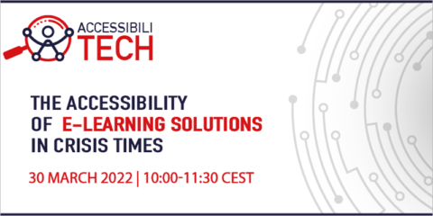 Webinar sobre accesibilidad en las soluciones e-learning en el marco del proyecto Accessibilitech