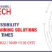 Webinar sobre accesibilidad en las soluciones e-learning en el marco del proyecto Accessibilitech