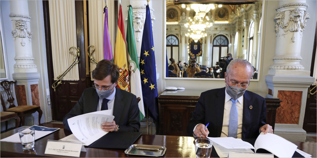 Madrid y Málaga firman dos protocolos de colaboración para potenciar la transformación digital y el turismo