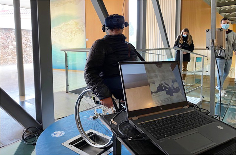 La UPCT presenta un simulador que permite a las personas con movilidad reducida realizar visitas virtuales