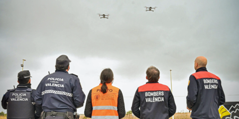 La UPV prueba el uso masivo y simultáneo de drones entre los municipios de Puçol y El Puig