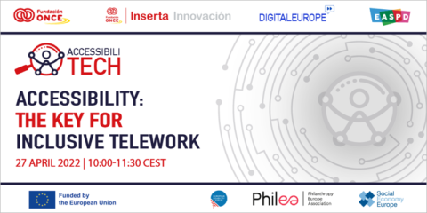 Webinar del proyecto Accessibilitech sobre accesibilidad en las soluciones tecnológicas para el teletrabajo