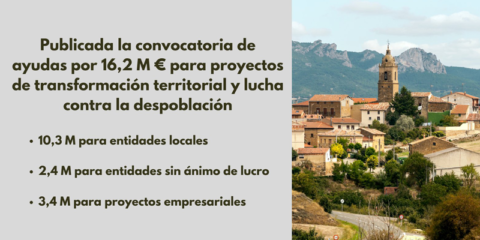 Ayudas para proyectos innovadores de transformación territorial y lucha contra la despoblación