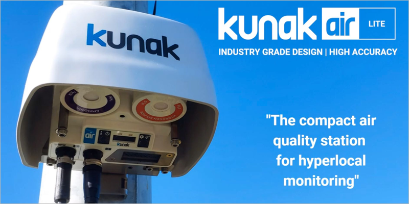Kunak AIR Lite, la nueva estación compacta para la monitorización hiperlocal de la calidad del aire