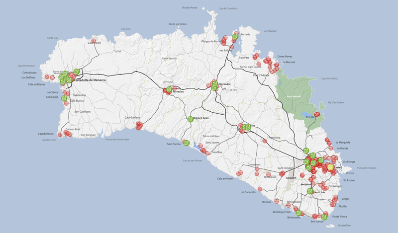 Plan de Desarrollo de la Red Pública de Puntos de Recarga de Vehículos Eléctricos de Menorca