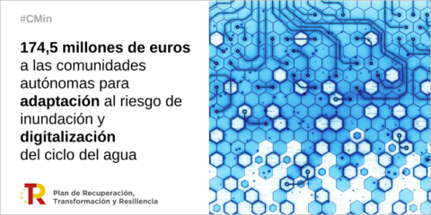 Autorizado el reparto territorial de 100 millones de euros para la digitalización del ciclo del agua