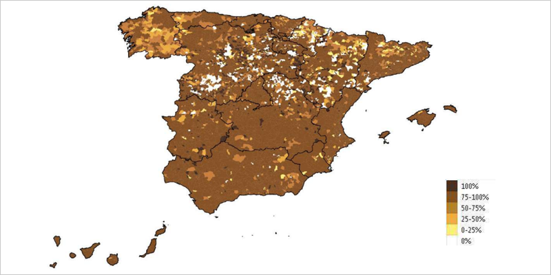 informe 'Cobertura de banda ancha en España 2021'