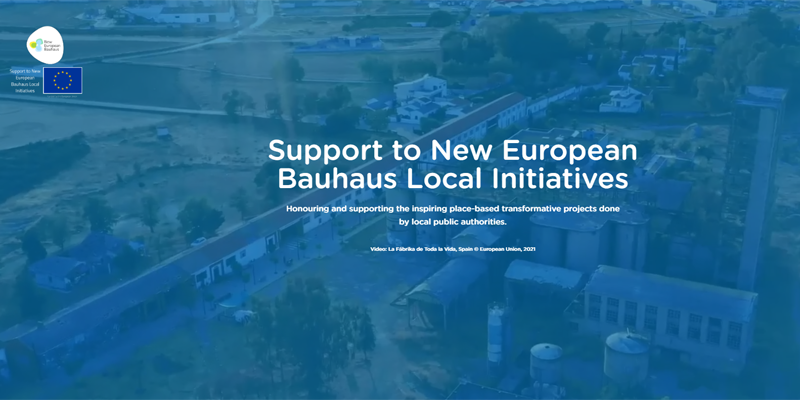 Seleccionadas 20 propuestas en la convocatoria de iniciativas locales alineadas con la Nueva Bauhaus Europea