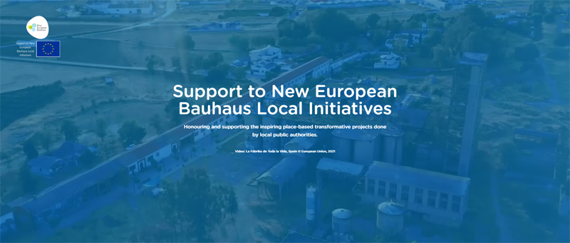 convocatoria de iniciativas locales alineadas con la Nueva Bauhaus Europea