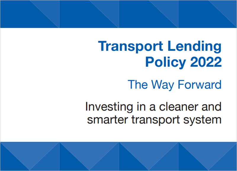 Nueva Política de Préstamos para el Transporte del BEI