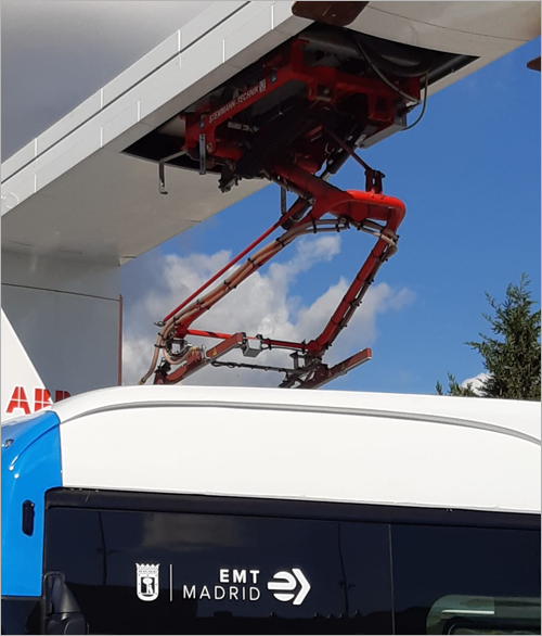 La EMT de Madrid contará con un sistema automático de carga inteligente para autobuses eléctricos