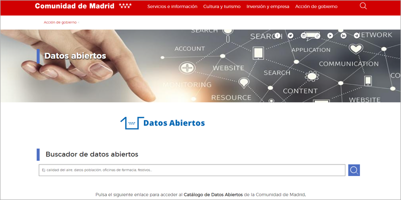 portal de datos abiertos de la comunidad de madrid