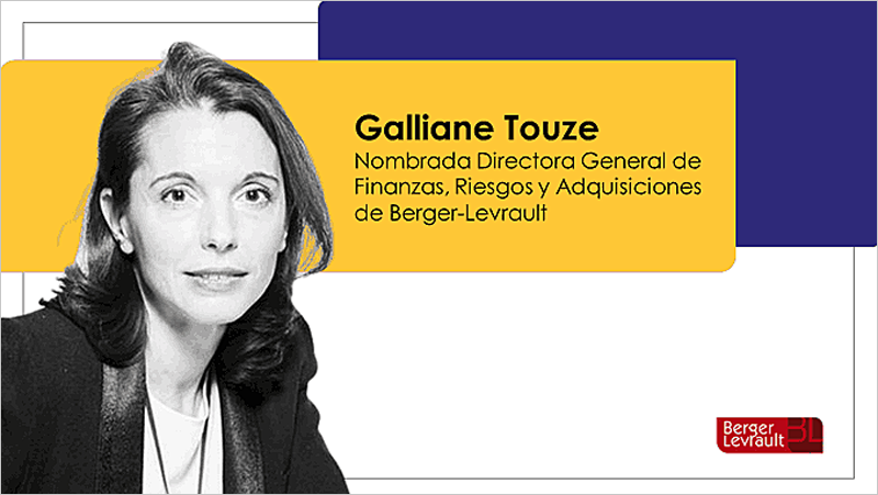 Galliane Touze, directora general delegada de Finanzas, Riesgos y Adquisiciones de Berger-Levrault
