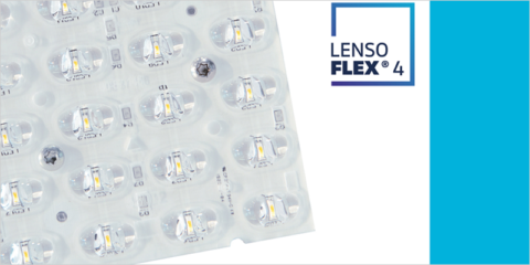 El nuevo sistema óptico LensoFlex4 de Schréder se adapta a las soluciones de iluminación actuales