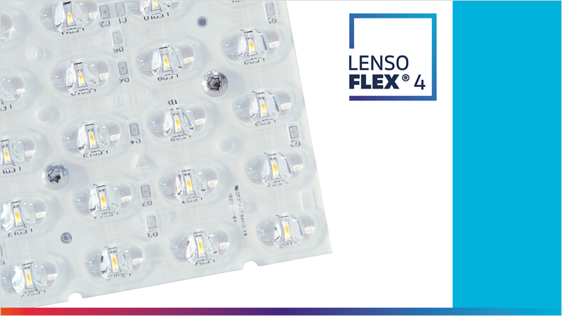 El nuevo sistema óptico LensoFlex4 de Schréder se adapta a las soluciones de iluminación actuales