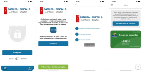 Nueva app para almacenar y presentar documentos acreditativos en soporte digital en el País Vasco