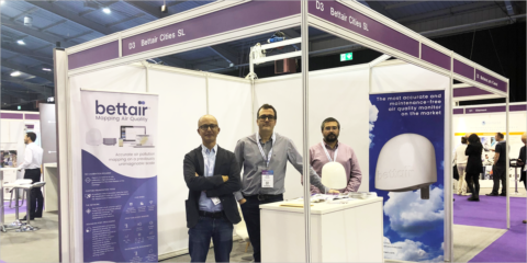 Bettair Cities presentó su tecnología en la feria Air Quality and Emissions Show 2022