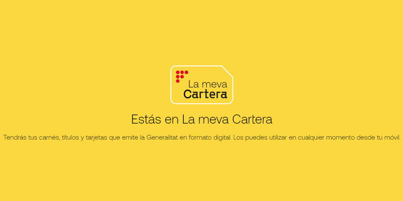 En funcionamiento la cartera digital de Cataluña para llevar las tarjetas en formato virtual