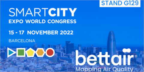 La tecnología de Bettair Cities para monitorizar la calidad del aire se exhibirá en SCEWC 2022